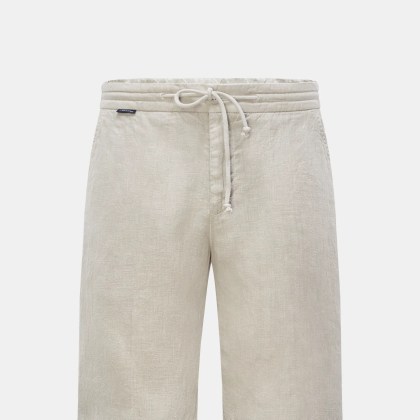 04651/ A trip in a bag - Herren - Leinen-Bermudas %27Linen Bermuda%27 beige 04651/ A trip in a bag - Herren - Leinen-Bermudas %27Linen Bermuda%27 beige