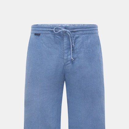 04651/ A trip in a bag - Herren - Leinen-Bermudas %27Linen Bermuda%27 rauchblau 04651/ A trip in a bag - Herren - Leinen-Bermudas %27Linen Bermuda%27 rauchblau