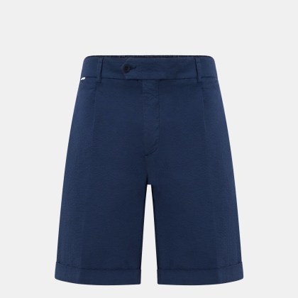 04651/ A trip in a bag - Herren - Seersucker-Shorts navy 04651/ A trip in a bag - Herren - Seersucker-Shorts navy