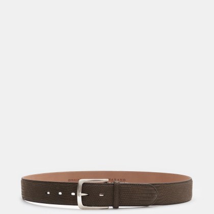 Fausto Colato - Herren - Gürtel Waranleder graubraun Fausto Colato - Herren - Gürtel Waranleder graubraun