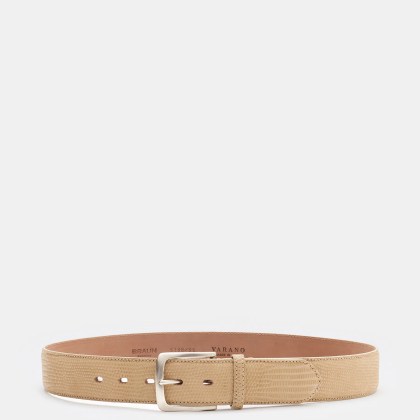 Fausto Colato - Herren - Gürtel Waranleder beige Fausto Colato - Herren - Gürtel Waranleder beige