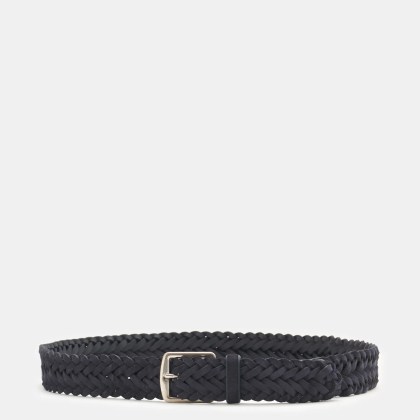 Officine Creative - Herren - Flechtgürtel navy Officine Creative - Herren - Flechtgürtel navy