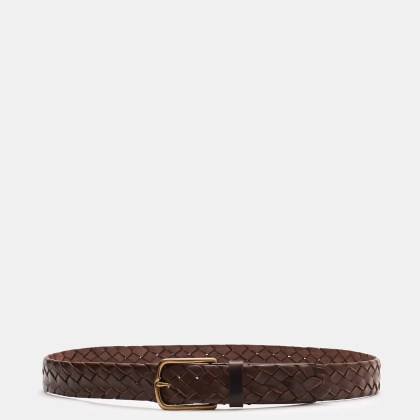 Officine Creative - Herren - Flechtgürtel dunkelbraun Officine Creative - Herren - Flechtgürtel dunkelbraun