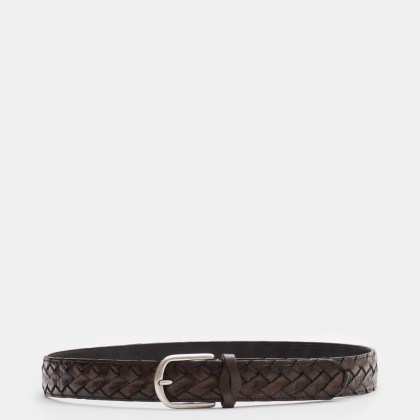 Fausto Colato - Herren - Flechtgürtel graubraun Fausto Colato - Herren - Flechtgürtel graubraun