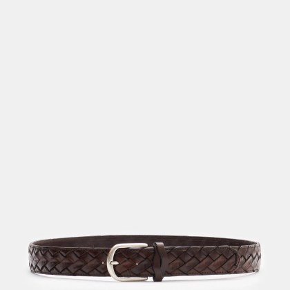 Fausto Colato - Herren - Flechtgürtel dunkelbraun Fausto Colato - Herren - Flechtgürtel dunkelbraun