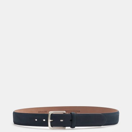 Fausto Colato - Herren - Gürtel Nubukleder navy Fausto Colato - Herren - Gürtel Nubukleder navy