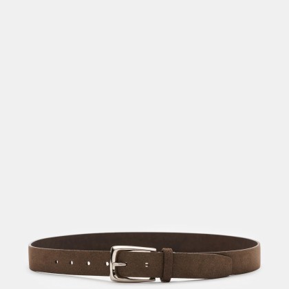 Brunello Cucinelli - Herren - Veloursleder Gürtel graubraun Brunello Cucinelli - Herren - Veloursleder Gürtel graubraun