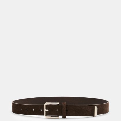 Brunello Cucinelli - Herren - Veloursleder Gürtel dunkelbraun Brunello Cucinelli - Herren - Veloursleder Gürtel dunkelbraun