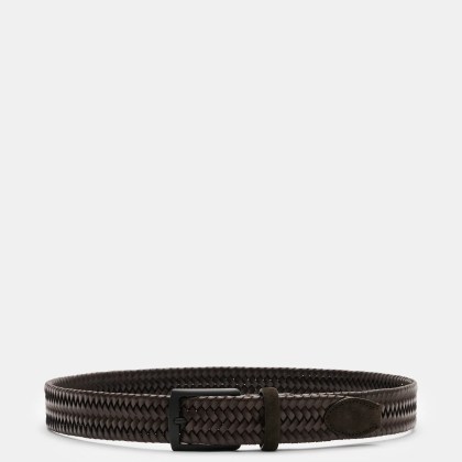 Veneta Cinture - Herren - Flechtgürtel dunkelbraun Veneta Cinture - Herren - Flechtgürtel dunkelbraun