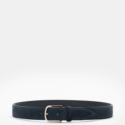 Orciani - Herren - Veloursledergürtel navy Orciani - Herren - Veloursledergürtel navy