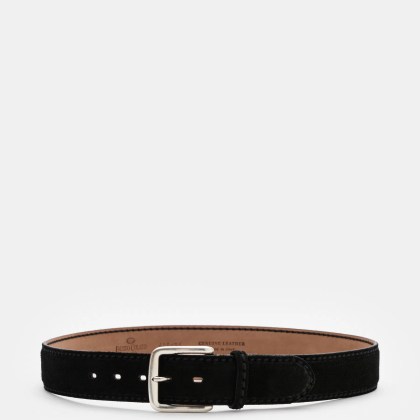 Fausto Colato - Herren - Veloursledergürtel schwarz Fausto Colato - Herren - Veloursledergürtel schwarz