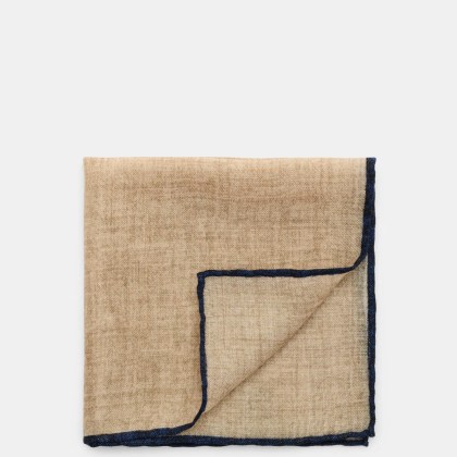 Rosi Collection - Herren - Einstecktuch beige/navy Rosi Collection - Herren - Einstecktuch beige/navy