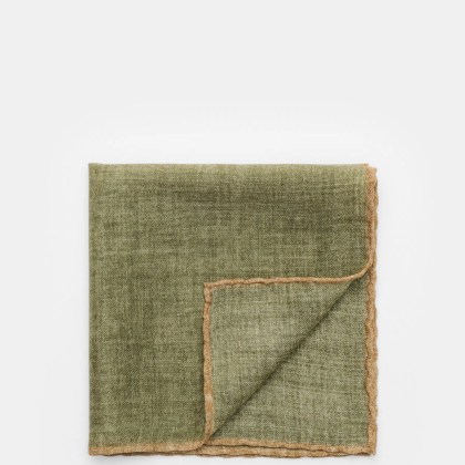 Rosi Collection - Herren - Einstecktuch oliv/beige Rosi Collection - Herren - Einstecktuch oliv/beige