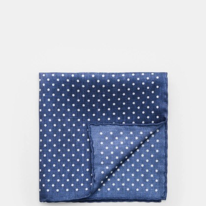 Rosi Collection - Herren - Seiden-Einstecktuch %27Silk%27 dunkelblau/weiß gepunktet Rosi Collection - Herren - Seiden-Einstecktuch %27Silk%27 dunkelblau/weiß gepunktet