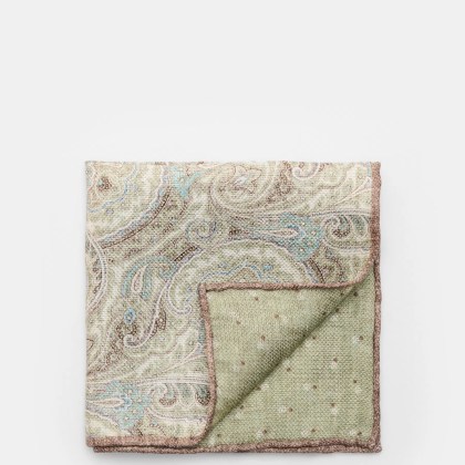 Rosi Collection - Herren - Einstecktuch %27Joy%27 salbei/hellblau/braun gemustert Rosi Collection - Herren - Einstecktuch %27Joy%27 salbei/hellblau/braun gemustert