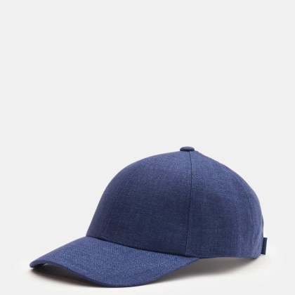 Varsity Headwear - Herren - Leinen Baseball-Cap dunkelblau meliert Varsity Headwear - Herren - Leinen Baseball-Cap dunkelblau meliert