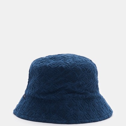 04651/ A trip in a bag - Herren - Frottee-Bucket Hat %27Tile%27 navy 04651/ A trip in a bag - Herren - Frottee-Bucket Hat %27Tile%27 navy