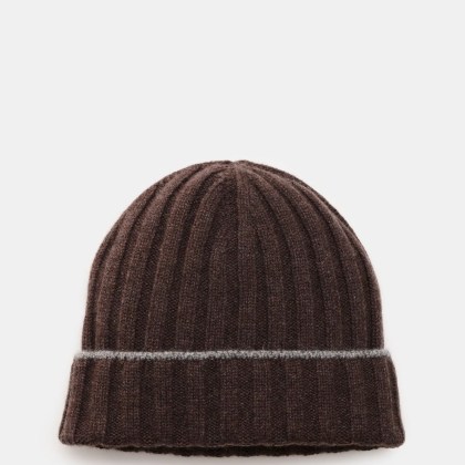 Brunello Cucinelli - Herren - Cashmere Mütze braun meliert Brunello Cucinelli - Herren - Cashmere Mütze braun meliert