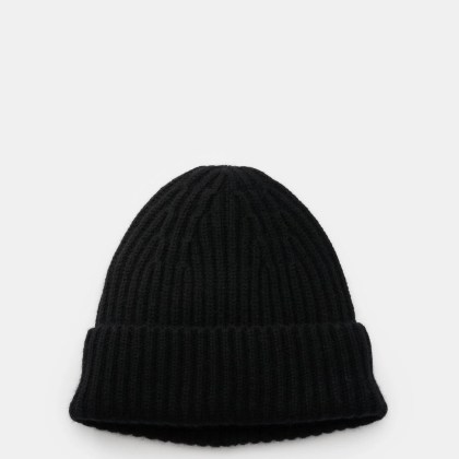 Lisa Yang - Herren - Cashmere Mütze %27Menton%27 schwarz Lisa Yang - Herren - Cashmere Mütze %27Menton%27 schwarz