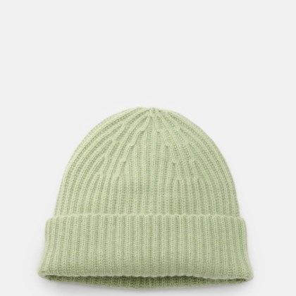 Lisa Yang - Herren - Cashmere Mütze %27Menton%27 hellgrün Lisa Yang - Herren - Cashmere Mütze %27Menton%27 hellgrün