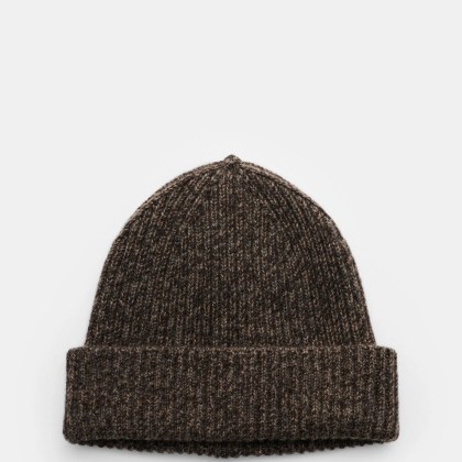 Agnona - Herren - Cashmere Mütze graubraun meliert Agnona - Herren - Cashmere Mütze graubraun meliert