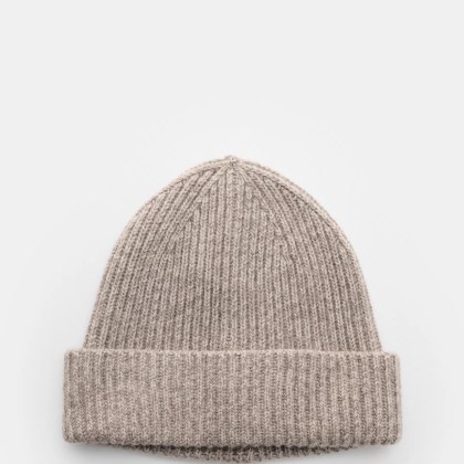 Agnona - Herren - Cashmere Mütze sand meliert Agnona - Herren - Cashmere Mütze sand meliert