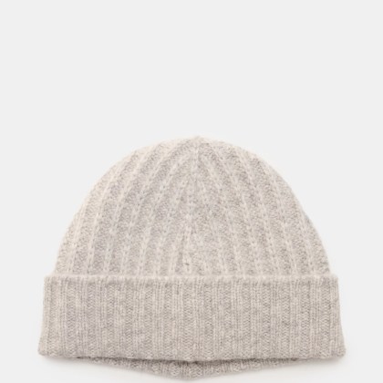 04651/ A trip in a bag - Herren - Cashmere Mütze hellgrau meliert 04651/ A trip in a bag - Herren - Cashmere Mütze hellgrau meliert