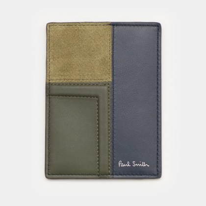Paul Smith - Herren - Kartenetui oliv/navy/dunkelbraun Paul Smith - Herren - Kartenetui oliv/navy/dunkelbraun