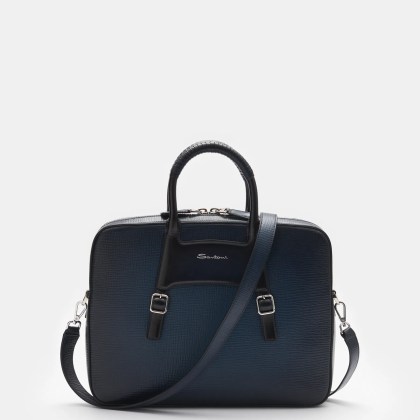 Santoni - Herren - Aktentasche navy Santoni - Herren - Aktentasche navy