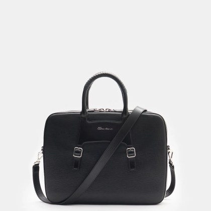 Santoni - Herren - Aktentasche schwarz Santoni - Herren - Aktentasche schwarz