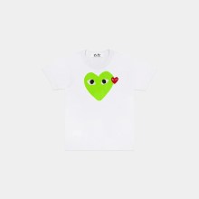 T-Shirt – White/ Green Heart – green / XL T-Shirt – White/ Green Heart – green / XL