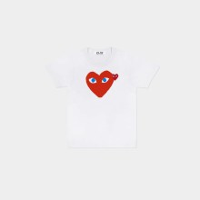 Blue Eyes T-Shirt – White / Red Heart – white / XL Blue Eyes T-Shirt – White / Red Heart – white / XL