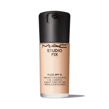 Mac Cosmetics - Studio Fix Fluid SPF 15 24HR Matte Foundation + Oil Control - NC12 Mac Cosmetics - Studio Fix Fluid SPF 15 24HR Matte Foundation + Oil Control - NC12