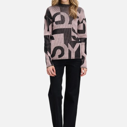 Grobstrick-Pullover mit Jacquard – Bild 2