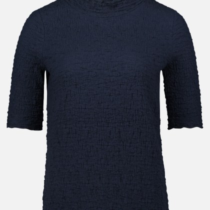 Strukturshirt mit Stehkragen – Bild 3