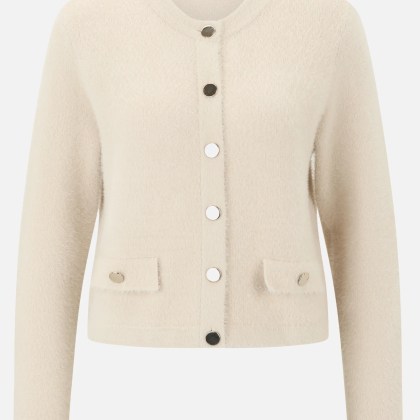 Casual-Strickjacke mit Knopfleiste – Bild 3