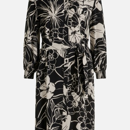 Hemdblusenkleid mit Bindegürtel – Bild 3