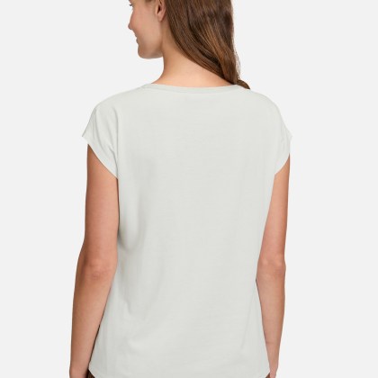 Blusenshirt mit U-Boot-Ausschnitt Blusenshirt mit U-Boot-Ausschnitt