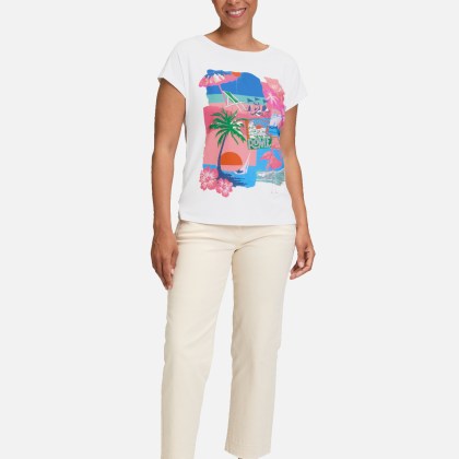 Basic Shirt mit Aufdruck – Bild 2