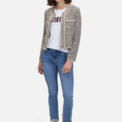 Blazer-Jacke mit Fransen – Bild 2