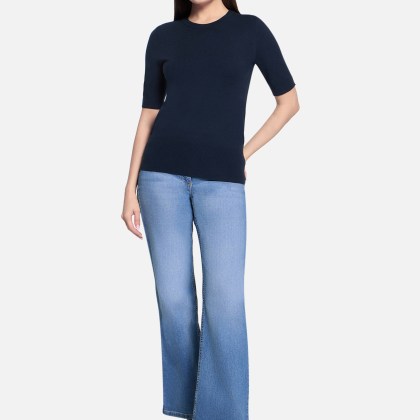 Basic-Pullover kurzarm – Bild 2