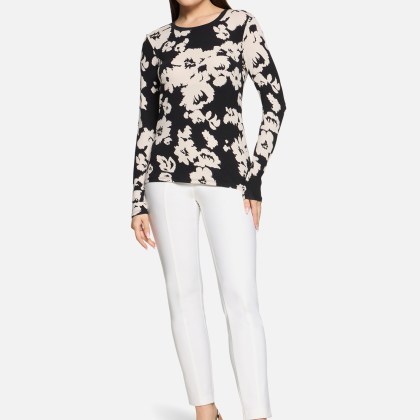 Basic Shirt mit Rippbündchen – Bild 2