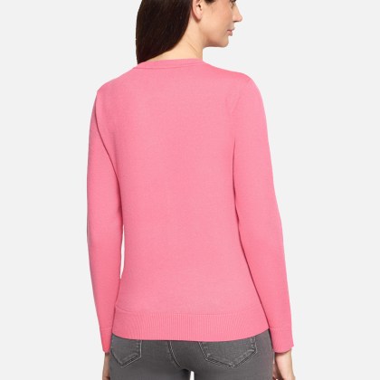 Basic-Strickpullover mit Rundhalsausschnitt Basic-Strickpullover mit Rundhalsausschnitt