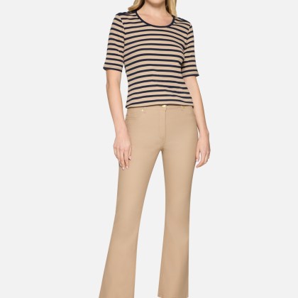 Basic Shirt mit Rippenstruktur – Bild 2