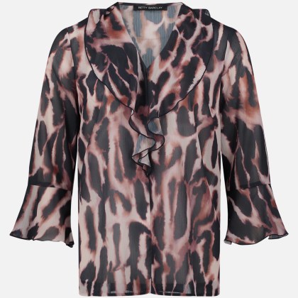 Chiffonbluse mit Print – Bild 3