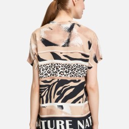 Longbluse mit Stehkragen Longbluse mit Stehkragen