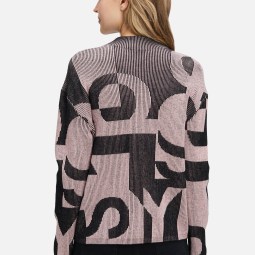 Grobstrick-Pullover mit Jacquard Grobstrick-Pullover mit Jacquard