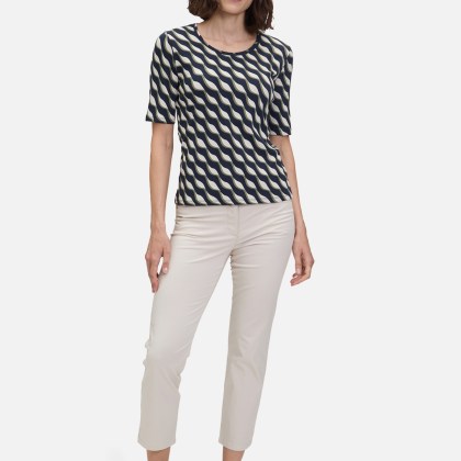 Basic Shirt mit Rippenstruktur – Bild 2