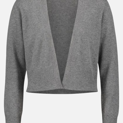 Kaschmir-Strickjacke mit Rippbündchen – Bild 3