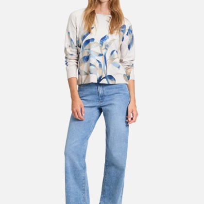 Strickpullover mit Print – Bild 2